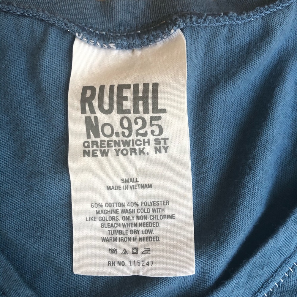 🔴5/$10🔴 Ruehl No. 925 Cute Blue Top - Picture 3 of 4